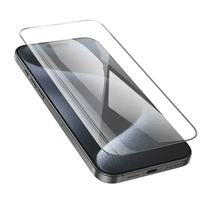 Borofone Tempered glass BF6 Diamond Armor Full Screen HD for Iphone 16 Pro Max - 10 pieces Foto 4