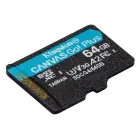 Kingston memory card 64GB microSDXC Canvas Go Plus Gen4 200MB/s A2 U3 V30 + adapter Фото num