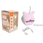 LED Teddy bear desk Lamp 3W, 3000/4500/6000K, adjustable, 1200mAh, pink,  LTC Foto 4