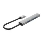 Orico AH-13 USB-C Hub Docking Station 1x USB-A 3.0 + 3x USB-A 2.0 - Gray Фото num