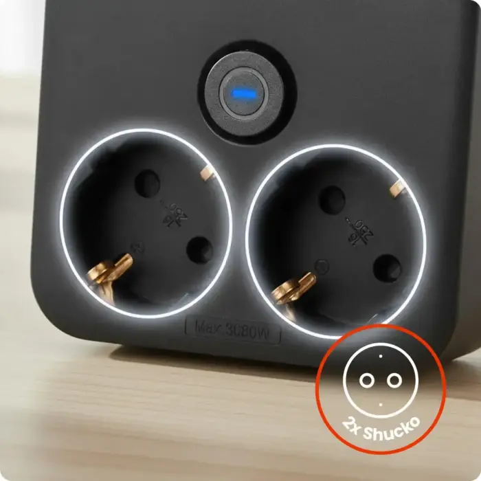 Huslog Power strip with phone holder HUS1055 Фото num