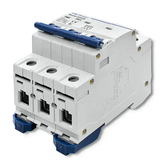 Qoltec Overcurrent Circuit Breaker B63| Fuse | AC | 63A | 3P Фото num