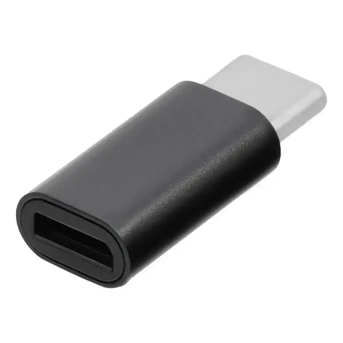 Adapter Micro USB to Type C Blue Star - black Photo