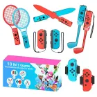 Nintendo Switch Sports 10-in-1 Family Accessory Pack - Red and Blue Photo