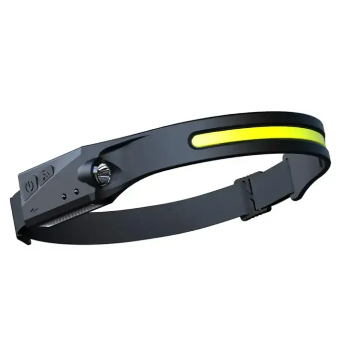 LED headlamp with IPX4 motion sensor USB-C 1200 mAh - black Фото num
