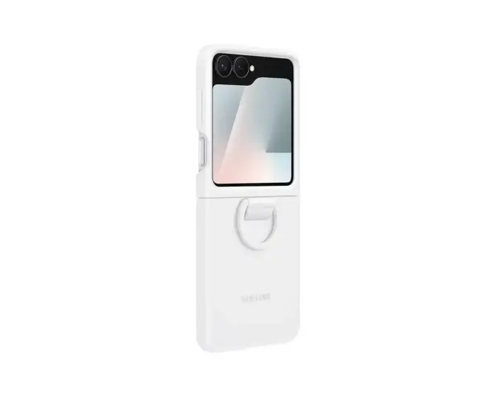 EF-PF741TWE Samsung Silicone Cover with Ring for Galaxy Z Flip 6/7 FE White (Damage Package) Фото num
