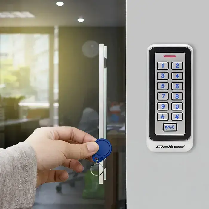 Qoltec Code lock TRITON  with RFID reader Code | Card | key fob | IP68 | EM Photo