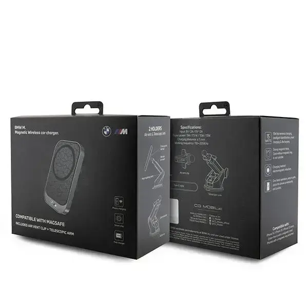 BMW uchwyt indukcyjny BMMWCCMPGPK 15W na kokpit|do szyby|do kratki czarny|black MagSafe M Edition Photo