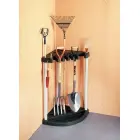 Dārza darbarīku turētājs stūra Corner Tool Rack melns Foto 4