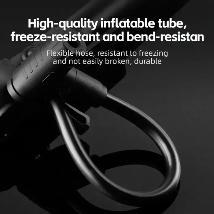 Rockbros 42310006001 bicycle pump with pressure gauge - black Фото num