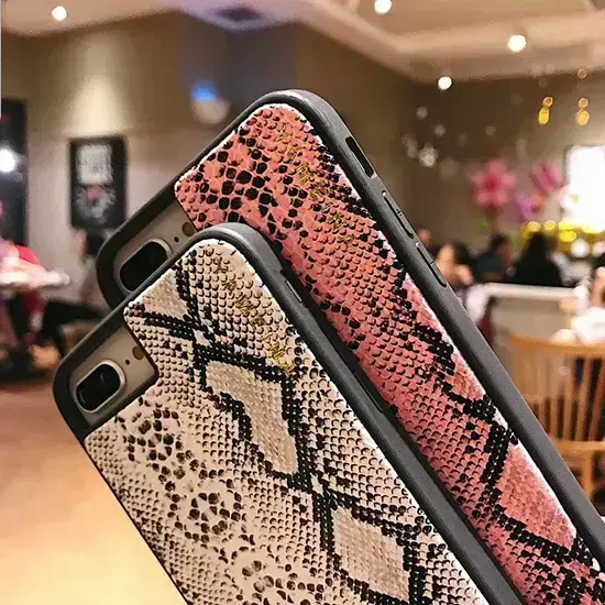 BAG - SNAKE Leather Case - IPHONE XS MAX Gold Photo