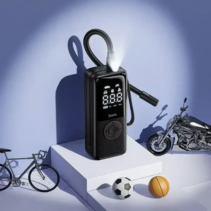Car compressor Hoco wireless 4000mAh ZP18 black Photo