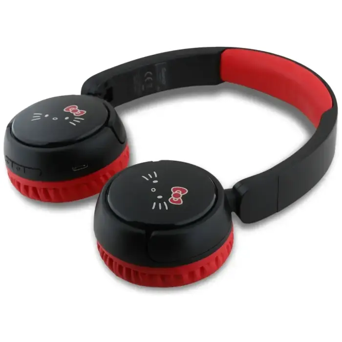 Słuchawki nauszne Hello Kitty Face Logo   Bluetooth czerwony Foto 4