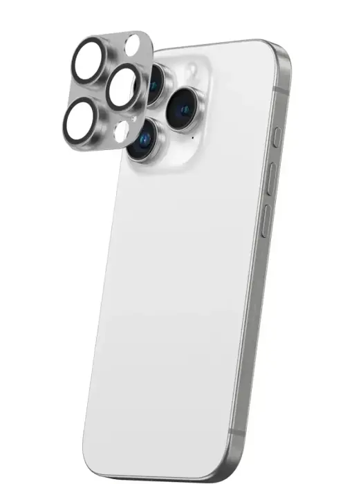 AmazingThing Aviation-Grade Alloy Tempered Glass Lens for iPhone 16 Pro | 16 Pro Max Camera Lens - Gray Foto 4