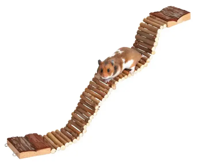 Aksesuārs grauzēju būrim : Trixie Natural Living ladder, 7×55 cm. Foto 4