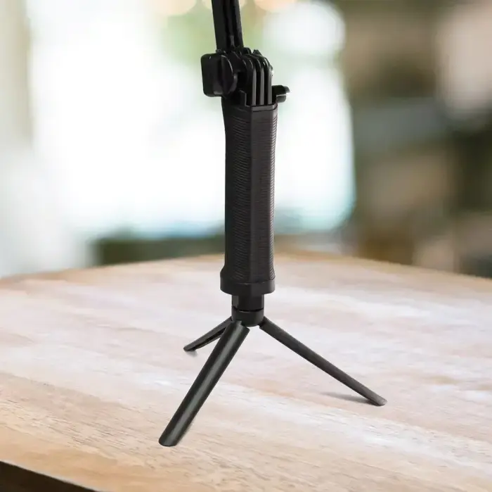 3 in 1 Monopod Tripod with Selfie Stick for GoPro - Black Foto 14