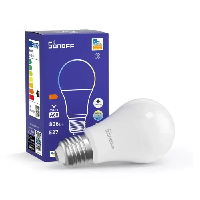 Išmanioji Wi-Fi LED lemputė 9W Sonoff B02-BL-A60 Фото num