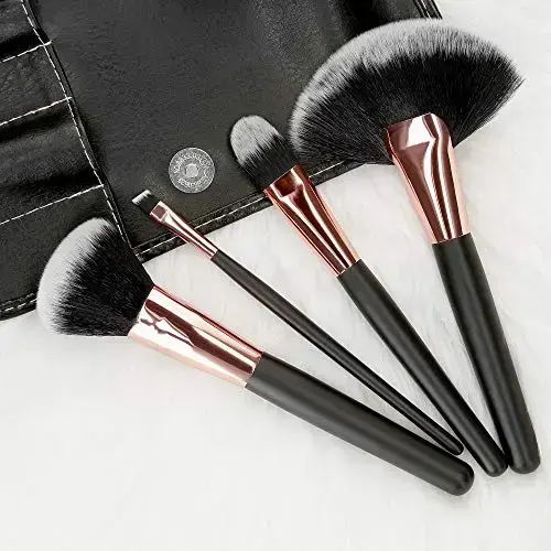 MIMO Black Makeup Brush Set 24 Pcs Фото num