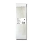 Qoltec Self-locking cable tie | 3.6*300mm | 100 pcs. | Nylon66 | UV | White Photo