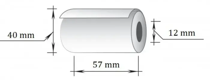 Kases lente TECHNOINFORM ar izmēru 57mmx18m (max. diam 40mm) termo, 48 g.,10 gab/iepakojumā Foto 3