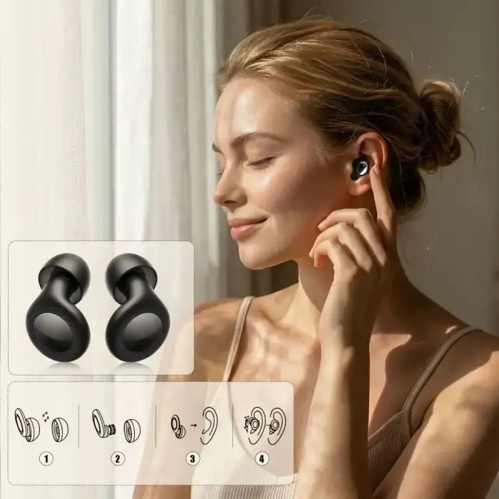 TECH-PROTECT QUIETFIT EARPLUGS BLACK Фото num