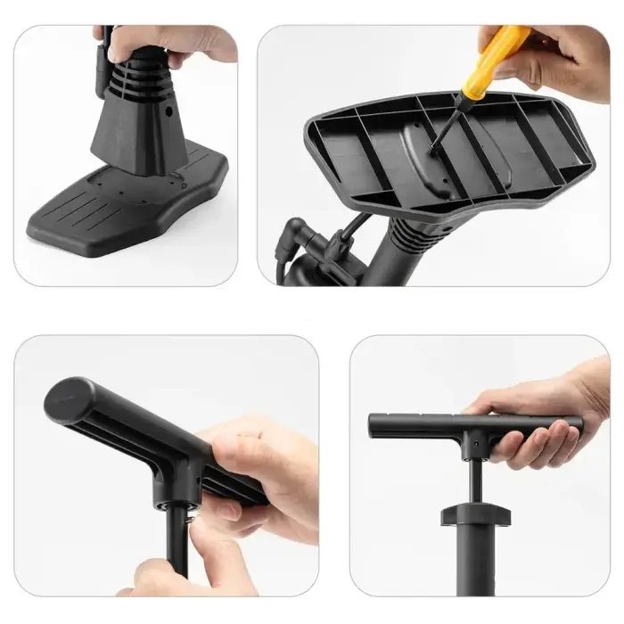 Wozinsky WPR-02 Floor Bicycle Pump - Black Photo