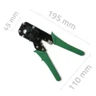 Qoltec Modular crimping tool for cutting and crimping Ethernet cables 8P 6P 4P Photo