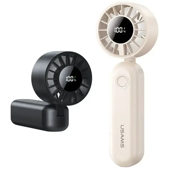 Hand fan USAMS Mini ZB352 1200mAh folding black Photo
