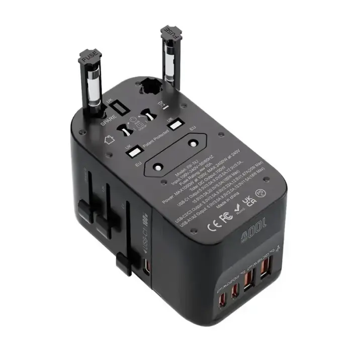 Blitzwolf BW-TA2 5-in-1 Travel Adapter 2xUSB PD + 2xC QC + C GaN 100W Фото num