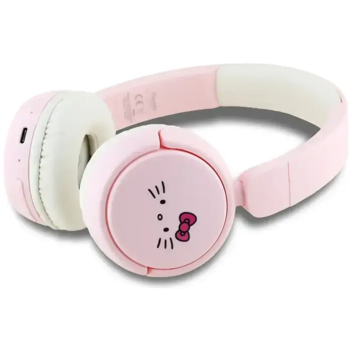 Słuchawki nauszne Hello Kitty Face Logo   Bluetooth różowy Foto 2