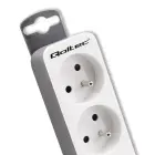 Qoltec Power strip | 6 sockets | 1.8m | White-grey Photo