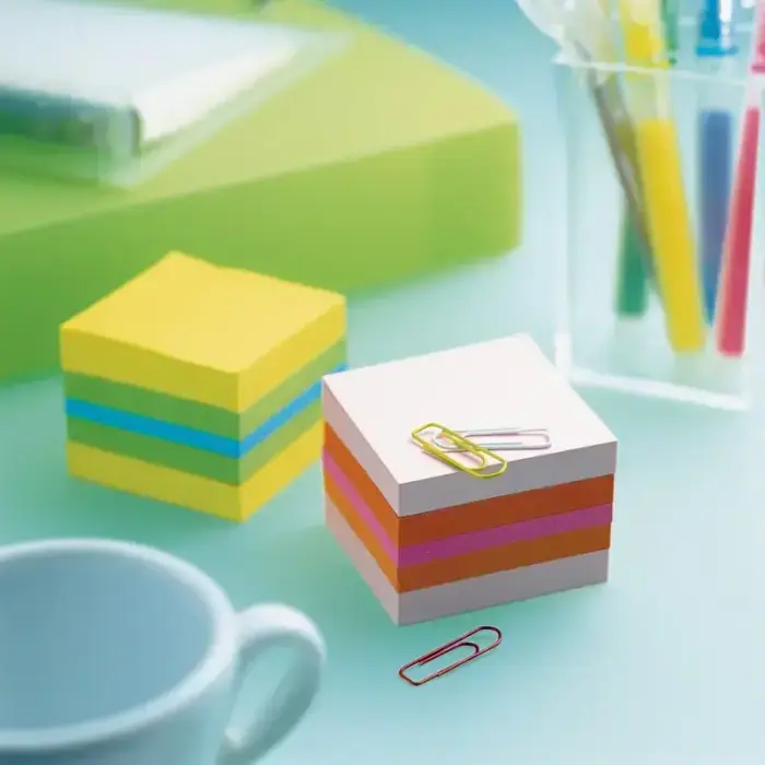 Piezīmju līmlapiņu mini kubs Post-it Lemon, 51x51mm, 400 lapiņas Foto 2
