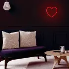 Neon LED Light HEART red Bat + USB FLNE07 Forever Light Фото num
