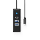 Orico PWC2U-C3 USB-C Hub | 2x USB-A 3.0 + 1x USB-C 3.0 - Black Фото num