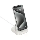 Desktop charger Hoco 2in1 USB C PD QC 3A 30W + wireless charging 5W CQ16B milky white Фото num