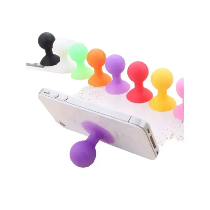 Phone holder with a round head - purple Photo