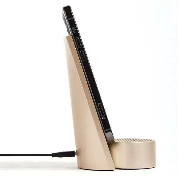 Lexon City Energy Pro 10W Wireless Charger with Bluetooth Speaker soft gold LD145D9 Foto 3