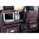 Car seat organizer seat protector seat cover shelf mini car table black Фото num
