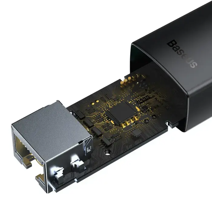 Baseus Lite Series Ethernet Adapter USB-A to RJ45 LAN Port (100Mbps) Black Foto 29