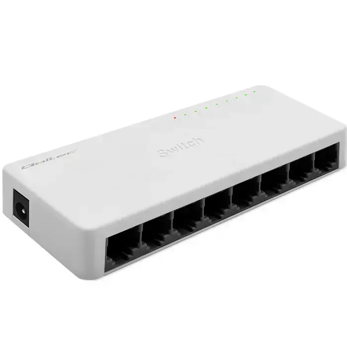 Qoltec Network SWITCH | 8 x RJ45 port | 100Mbps | Fast Ethernet | LAN Фото num