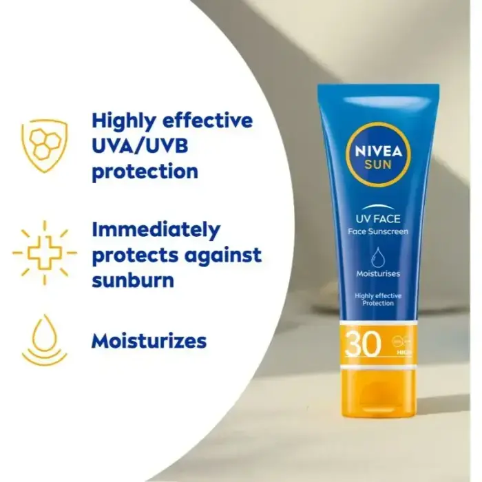 Nivea SUN Nawilajcy Krem Do Twarzy Do Opalania SPF 30 50 Ml Foto 2