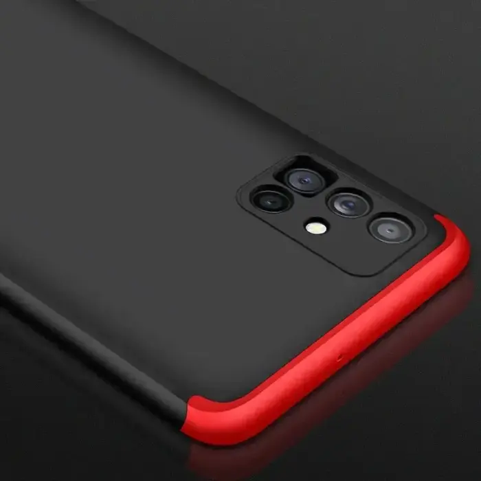 GKK 360 Protection Case Front and Back Case Full Body Cover Samsung Galaxy M51 black-red Photo