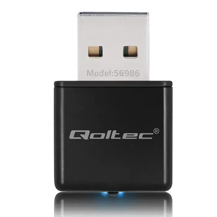 Qoltec Wireless Ultra High Speed Mini Adapter NANO WiFi | Standard N | USB 2.0 | 300Mbps Фото num