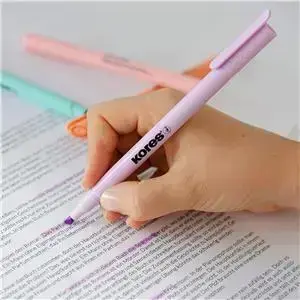 Teksta marķieri KORES HIGH LINER PASTEL, komplekts - 6 krāsas Фото num