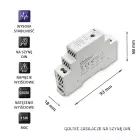 Qoltec DIN rail power supply | 15W | 24V | 0.625A | Gray Фото num