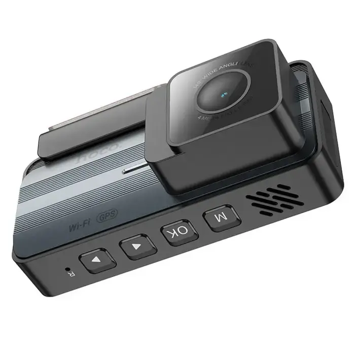 Dash cam for car Hoco with screen 3,69" 2K + rear camera 720P/25fps GPS DV12 silvery gray Фото num