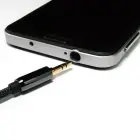 Wozinsky AUX cable angled (male-male) mini jack cable 1.5m black Photo