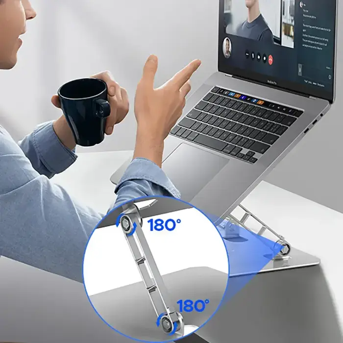 Orico LST02I Laptop Stand - Silver Foto 3
