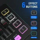 Fifine SC3 audio mikseris RGB | Straumēšana | XLR | 48V | Vokāls melns Foto 6