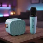 Blavec Portable Bluetooth Speaker WS-07 Karaoke Party - 5W with 2 microphones (WS07-2MBL) blue Фото num